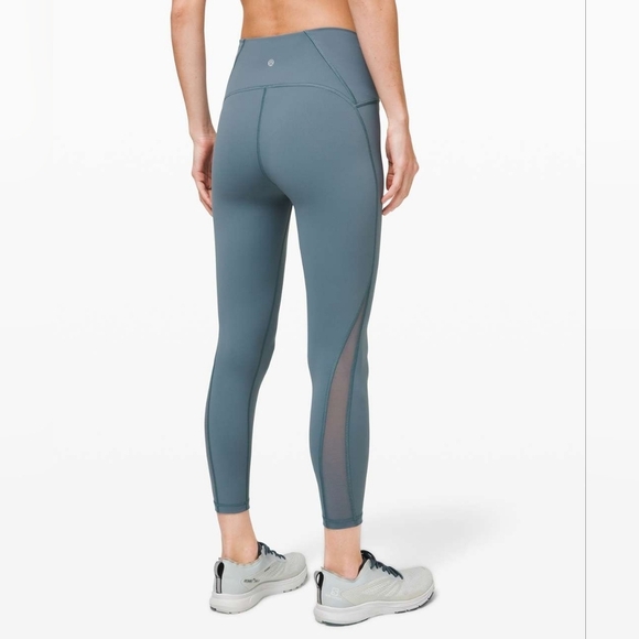 Lululemon Train Times Pant 25" Legging Color Blue Charcoal Size 6 W5BJOS - Picture 3 of 16